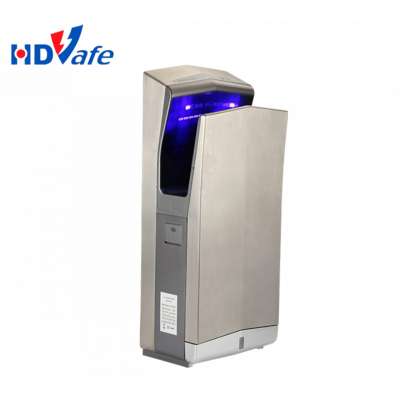 Best price hotel towel dry automatic air jet hand dryer in 304 stainless steel DC motor